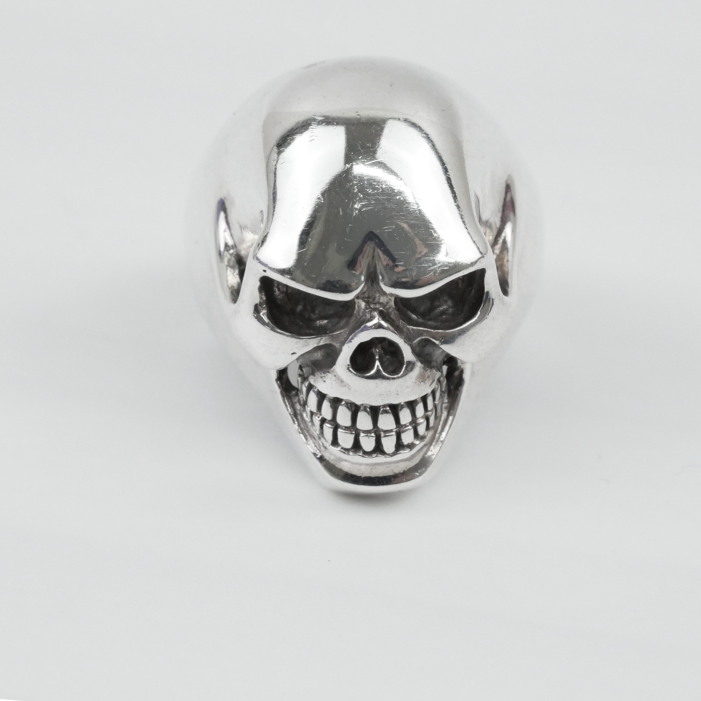 Silver "Happy Skull" Gents Ring
