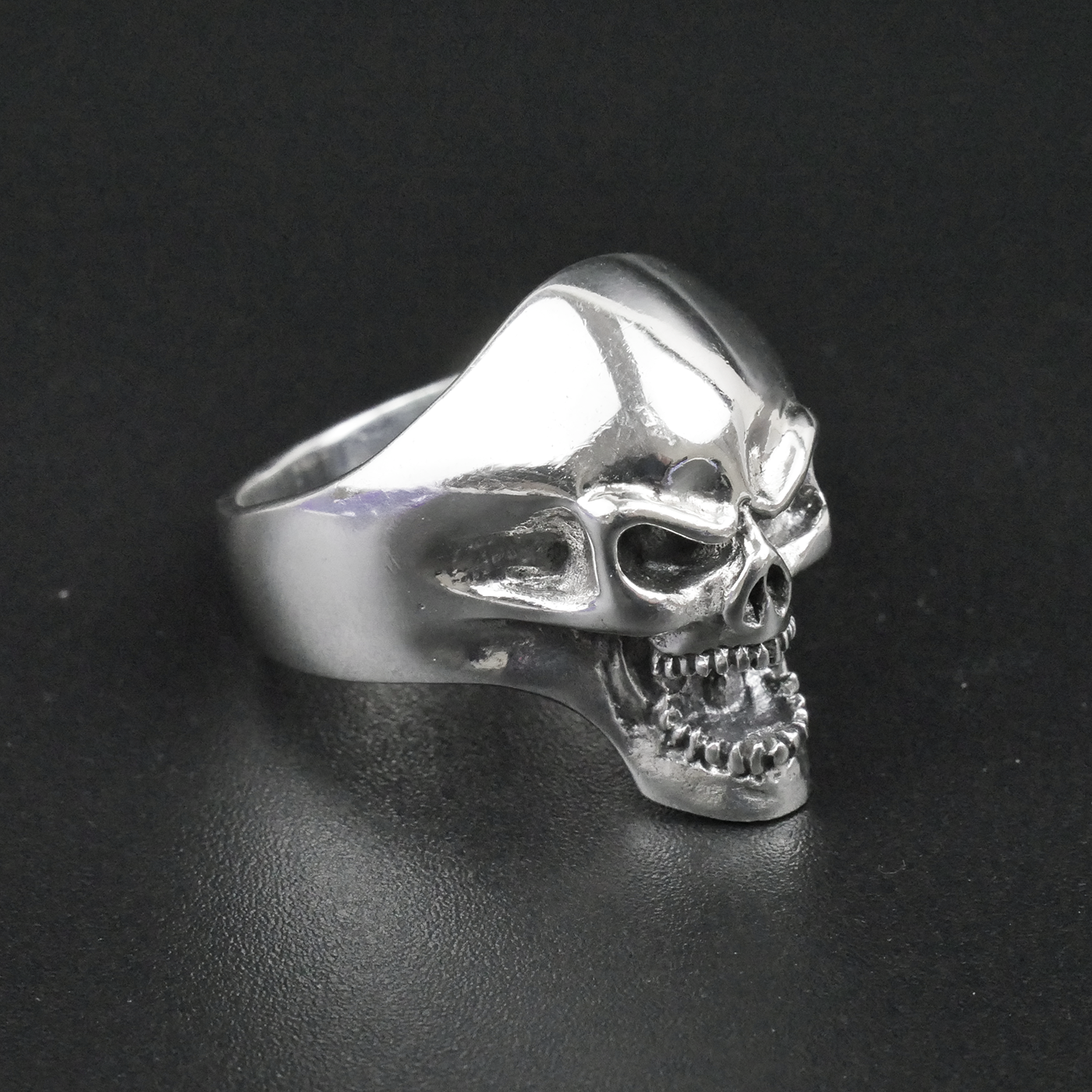 Silver "Shouting Skull" Gents Ring
