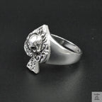 Silver Bold "Ace & Skull" Gents Ring Just Silver Jewellery