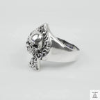 Silver Bold "Ace & Skull" Gents Ring Just Silver Jewellery