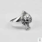 Silver Bold "Ace & Skull" Gents Ring Just Silver Jewellery