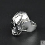 Silver Bold "Tusked Skull" Gents Ring Just Silver Jewellery