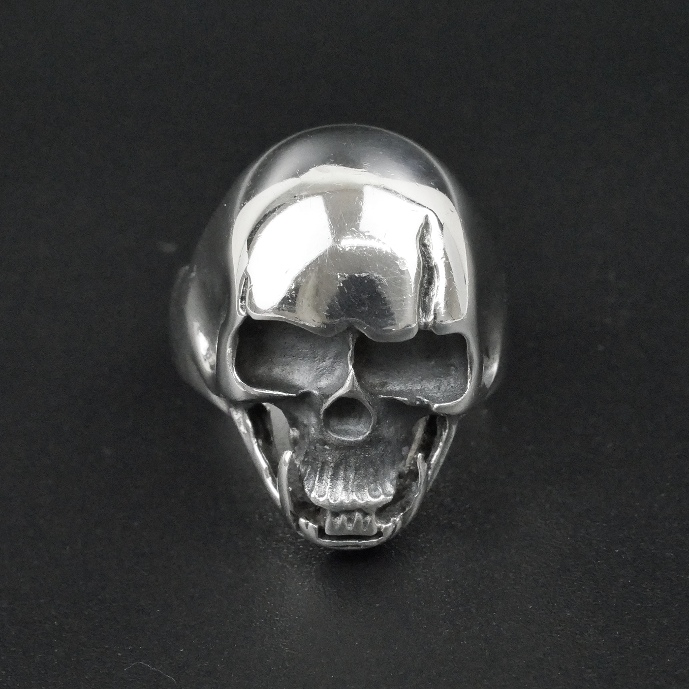 Silver "Tusked Skull" Gents Ring