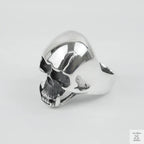 Silver Bold "Tusked Skull" Gents Ring Just Silver Jewellery