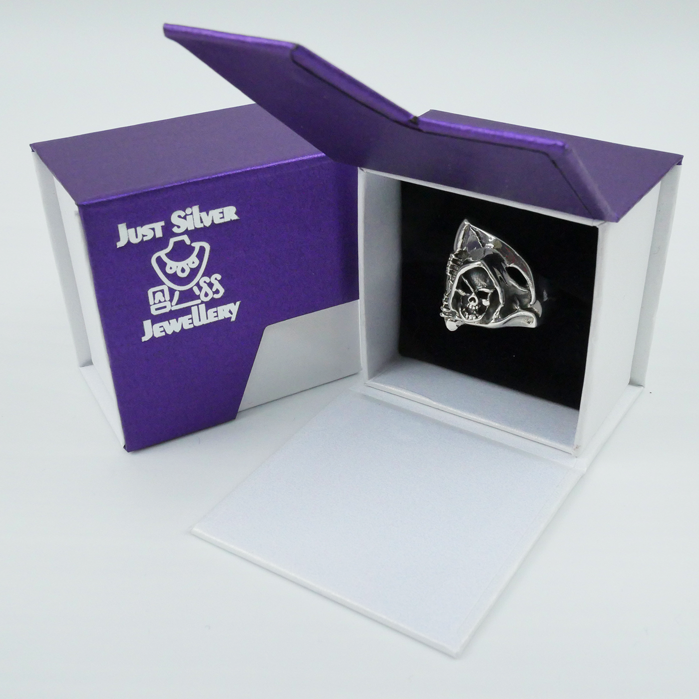 Silver "Grim Reaper" Gents Ring