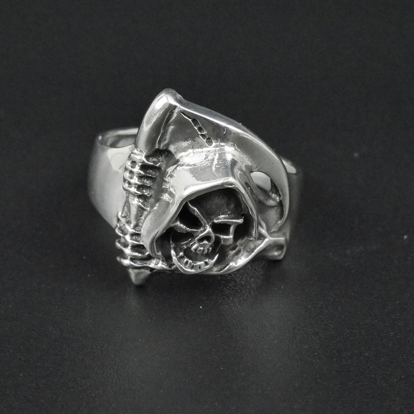 Silver "Grim Reaper" Gents Ring
