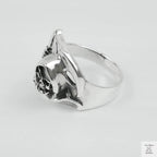 Silver Bold "Grim Reaper" Gents Ring Just Silver Jewellery