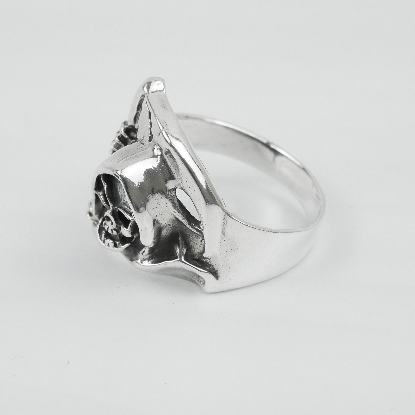 Silver "Grim Reaper" Gents Ring