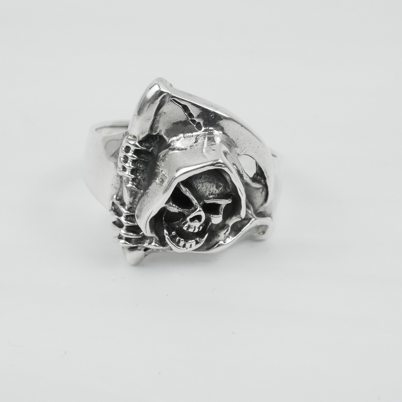 Silver "Grim Reaper" Gents Ring