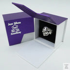 Silver Bold "Boney Skull" Gents Ring Just Silver Jewellery