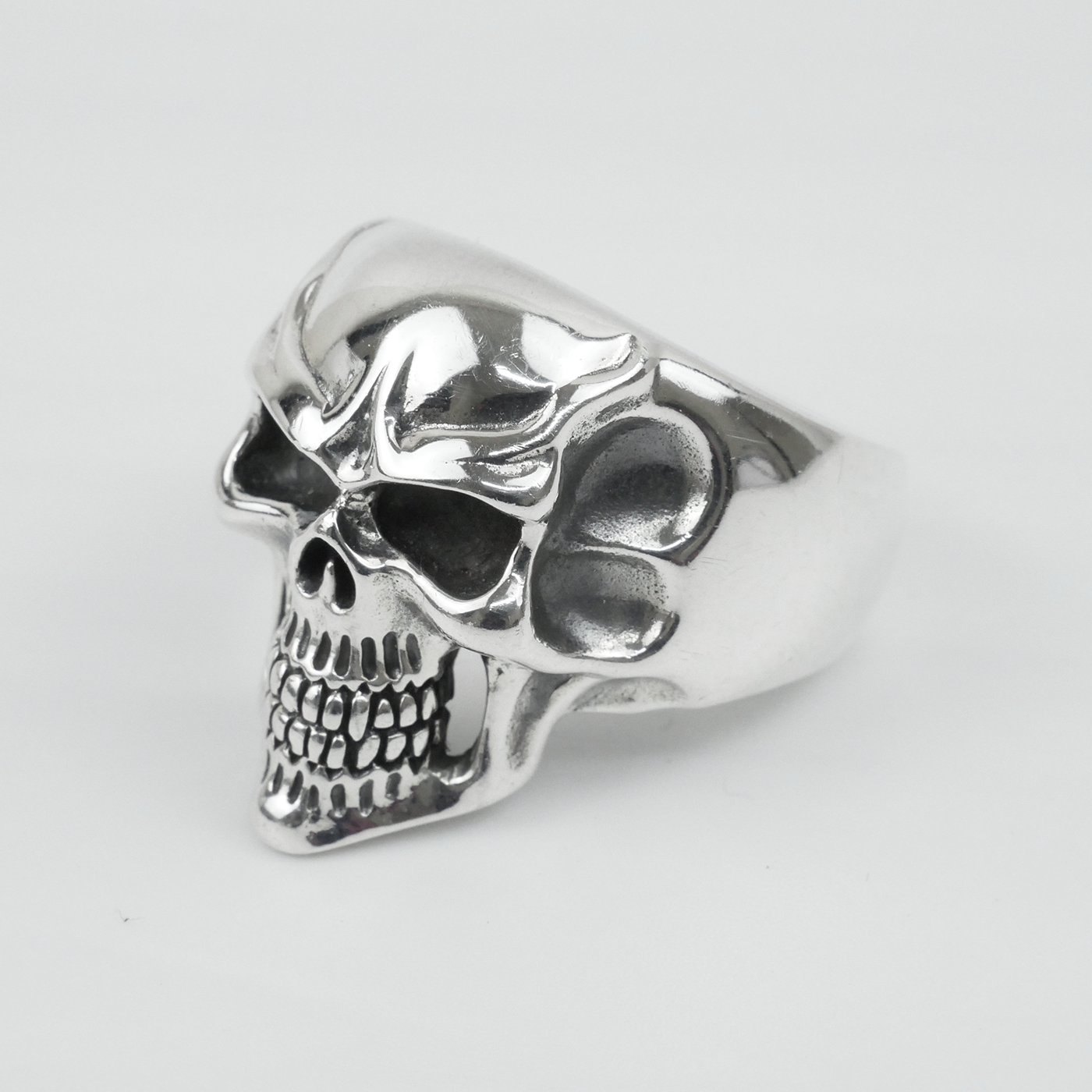 Silver "Bone Skull" Gents Ring