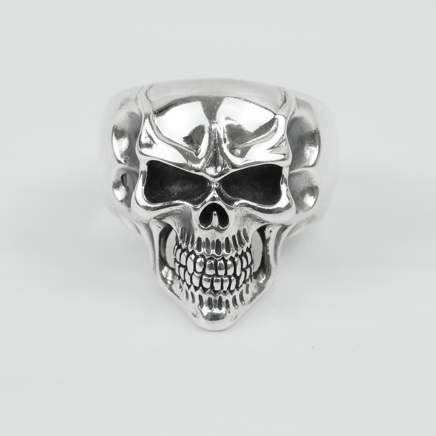 Silver "Bone Skull" Gents Ring