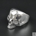 Silver Bold "Skull Head" Gents Ring Just Silver Jewellery