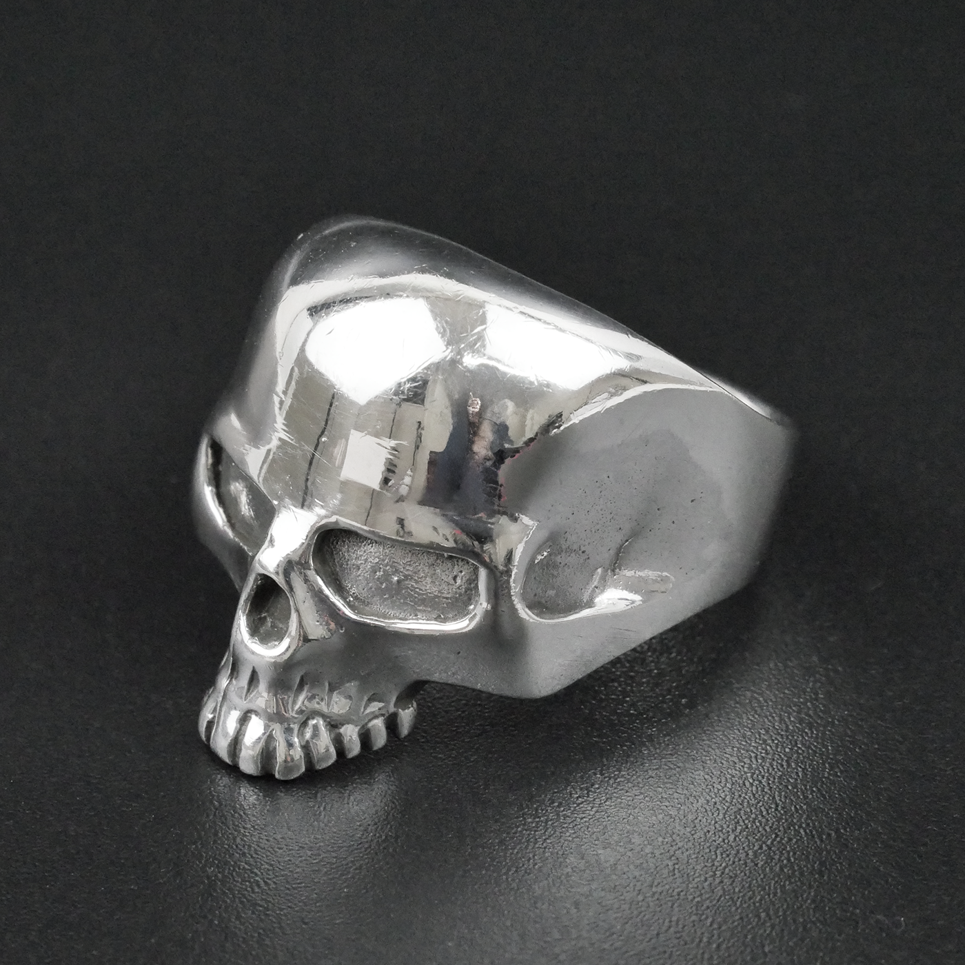 Silver "Skull Head" Gents Ring