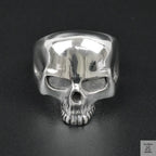Silver Bold "Skull Head" Gents Ring Just Silver Jewellery