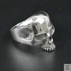 Silver Bold "Skull Head" Gents Ring Just Silver Jewellery