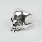Silver Bold "Skull Head" Gents Ring Just Silver Jewellery