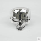 Silver Bold "Skull Head" Gents Ring Just Silver Jewellery