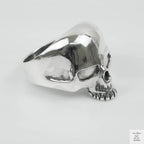 Silver Bold "Skull Head" Gents Ring Just Silver Jewellery