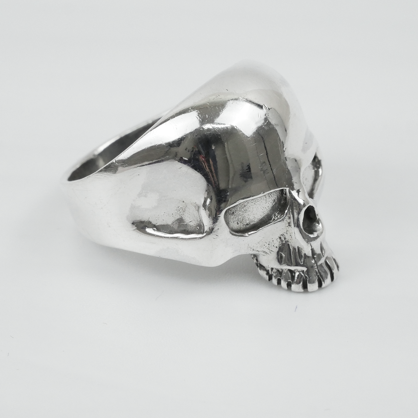 Silver "Skull Head" Gents Ring