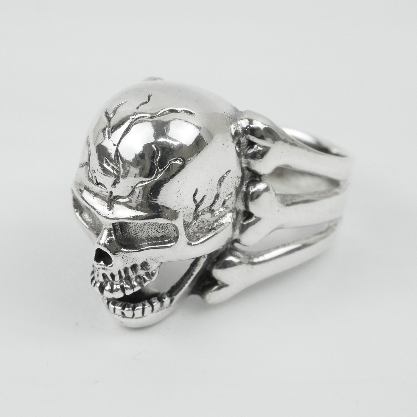 Silver "Skull & Bones" Gents Ring