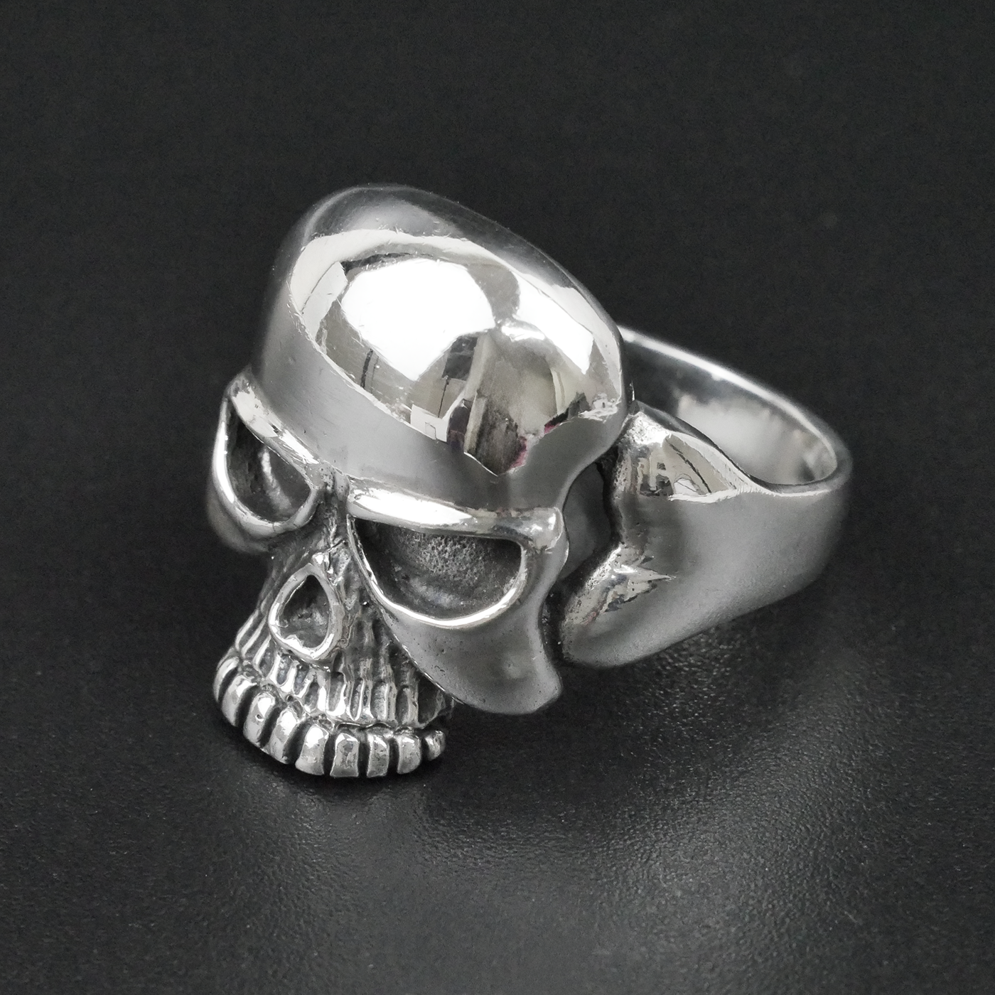 Silver "Skull Face" Gents Ring