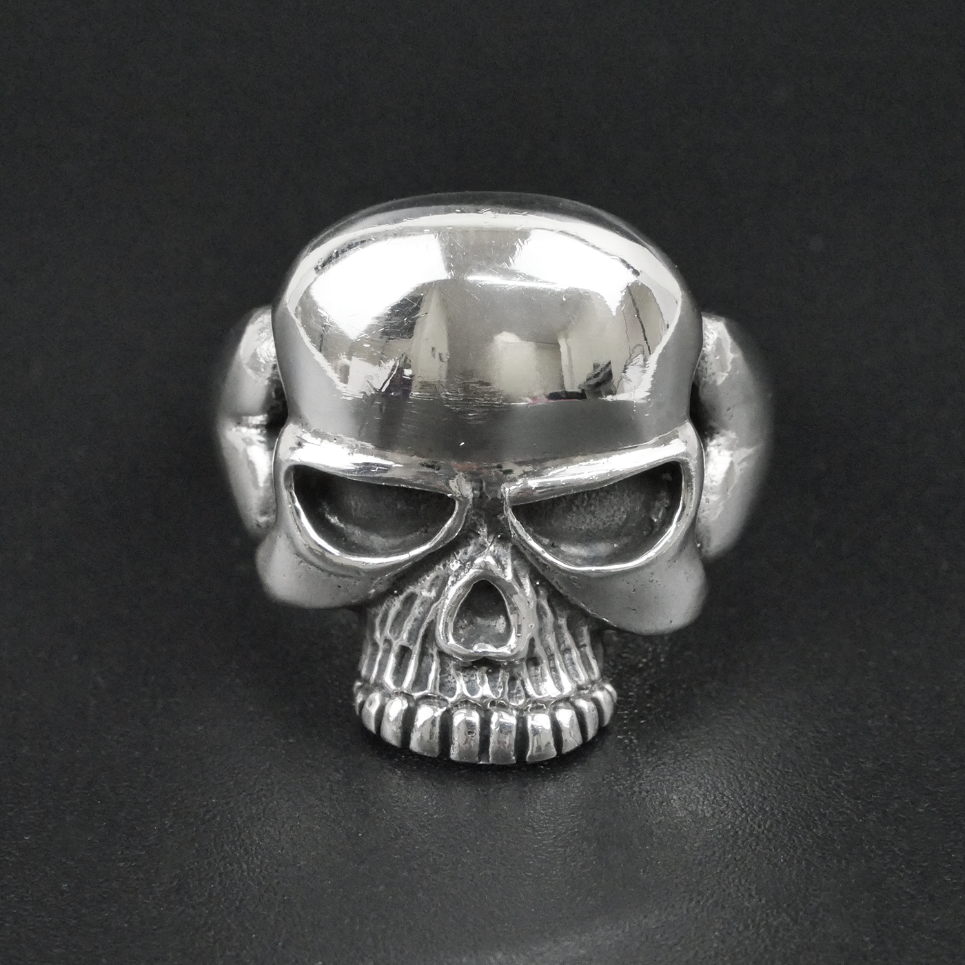 Silver "Skull Face" Gents Ring