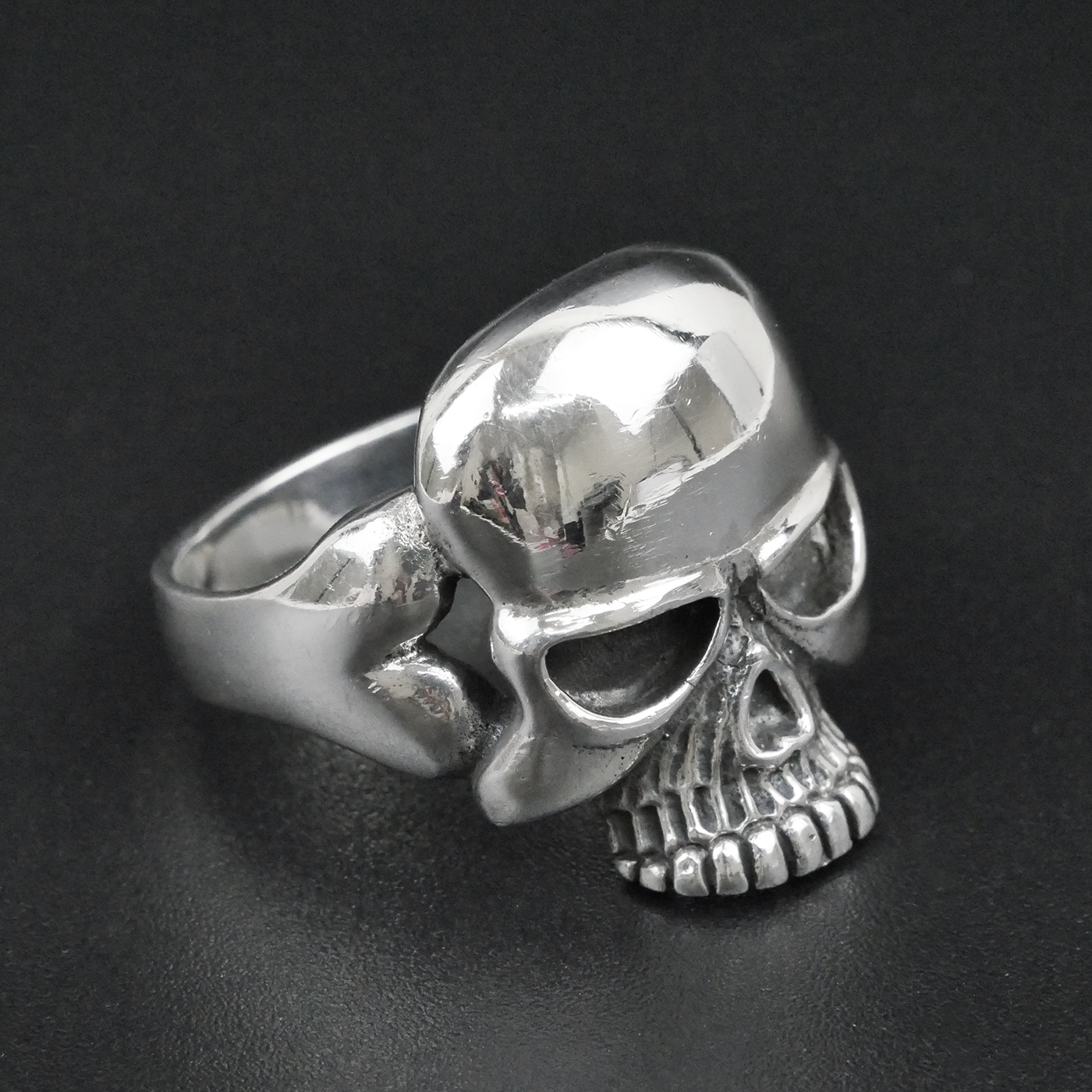 Silver "Skull Face" Gents Ring