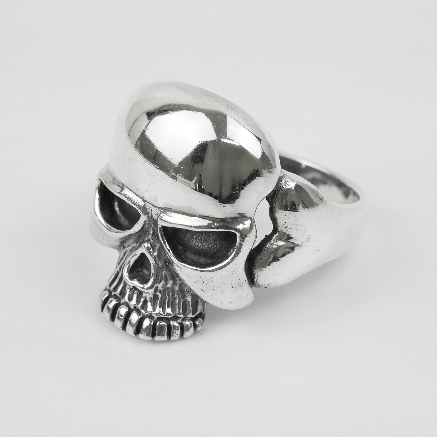Silver "Skull Face" Gents Ring