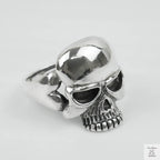 Silver Bold "Skull Face" Gents Ring Just Silver Jewellery