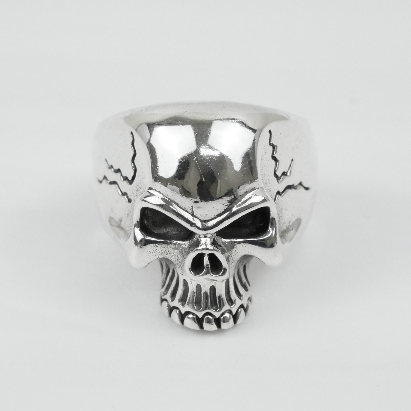 Silver "Top Skull" Gents Ring