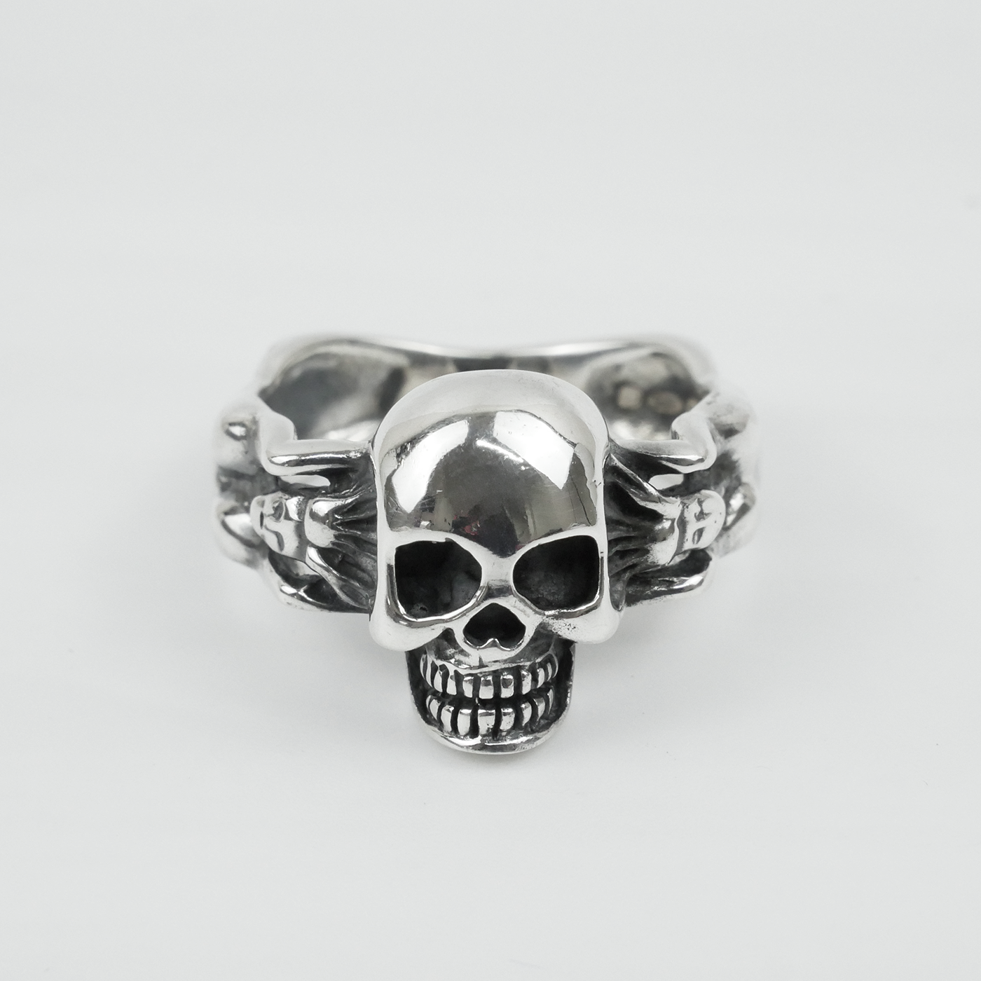 Silver "Skull & Bone" Gents Ring