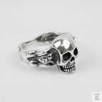 Silver Bold "Skull & Bone" Gents Ring Just Silver Jewellery