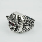 Silver Bold "Pirate Captain" Gents Ring Just Silver Jewellery