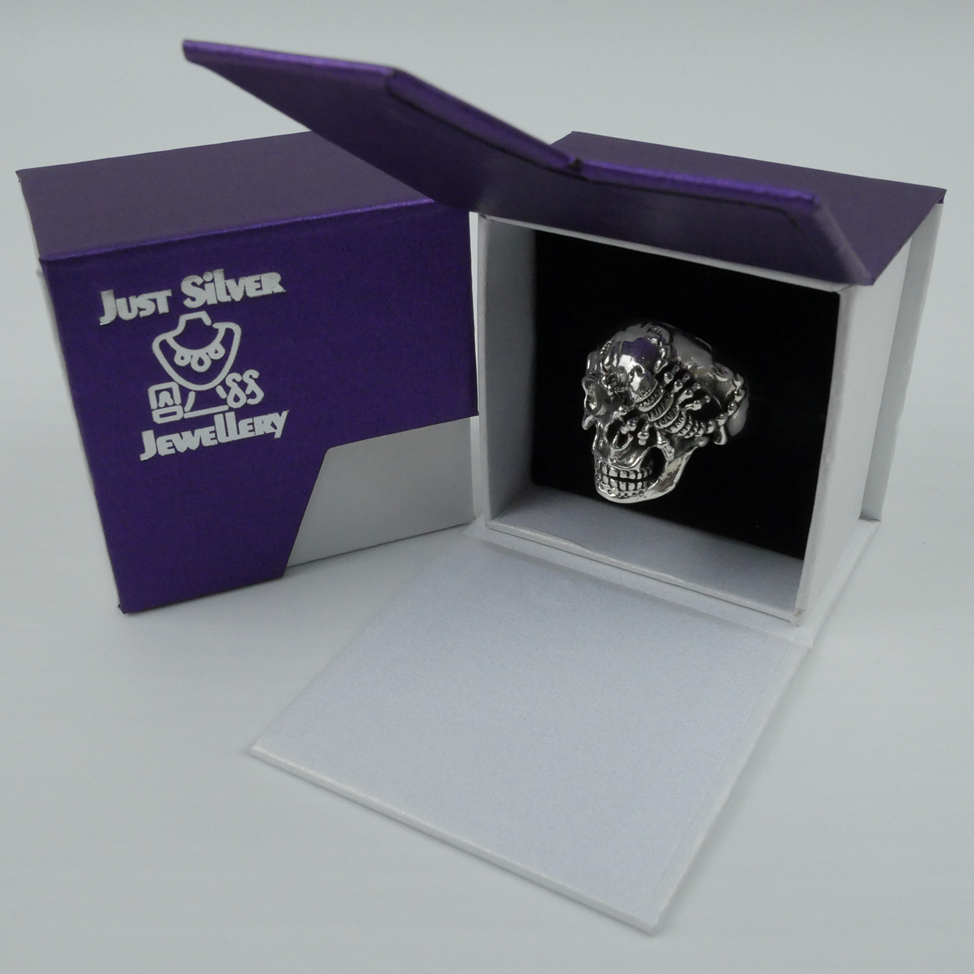 Silver "Scorpion Skull" Gents Ring