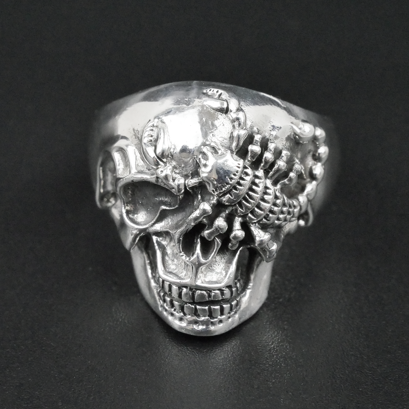 Silver "Scorpion Skull" Gents Ring