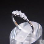 Silver Trilogy Natural Zircon Eternity Ring Just Silver Jewellery