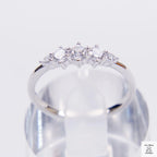 Silver Trilogy Natural Zircon Eternity Ring Just Silver Jewellery