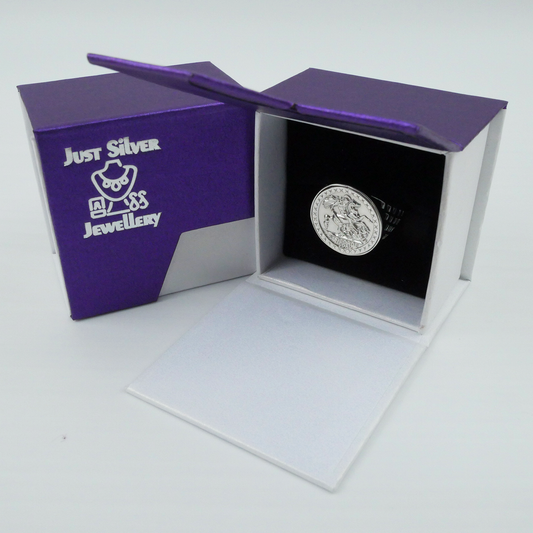Silver "St George" Gents Ring