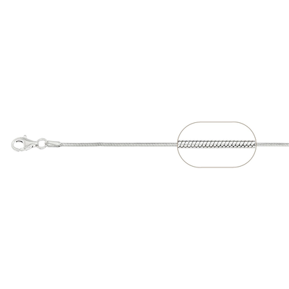 Fine Sterling Silver Snake Chain (0.92mm)