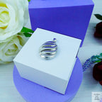 Silver Swirl Oval Locket Just Silver Jewellery