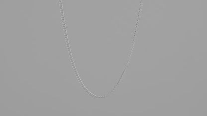 Fine Sterling Silver Curb Necklace (1.4mm)