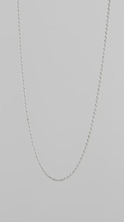 Fine Sterling Silver Rope Chain (1.4mm)