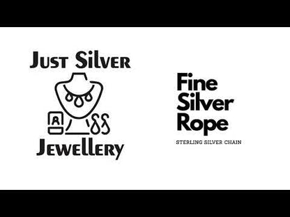 Fine Sterling Silver Rope Chain (1.4mm)