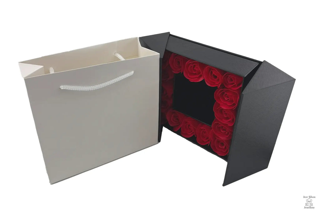 Luxury Rose Gift Box with Bow Just Silver Jewellery