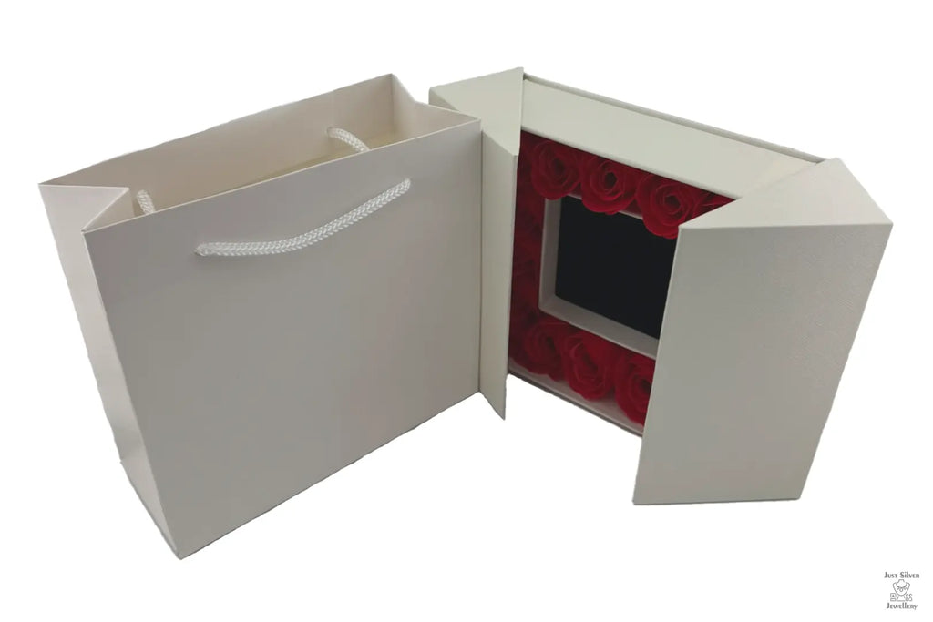 Luxury Rose Gift Box with Bow Just Silver Jewellery