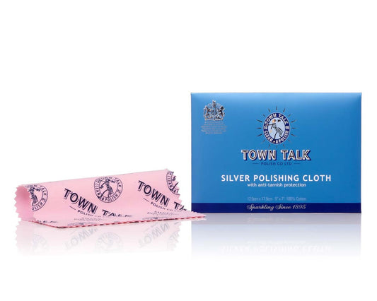 Town Talk Silver Cloth Small, 12.5cm X 17.5cm, Anti-tarnish